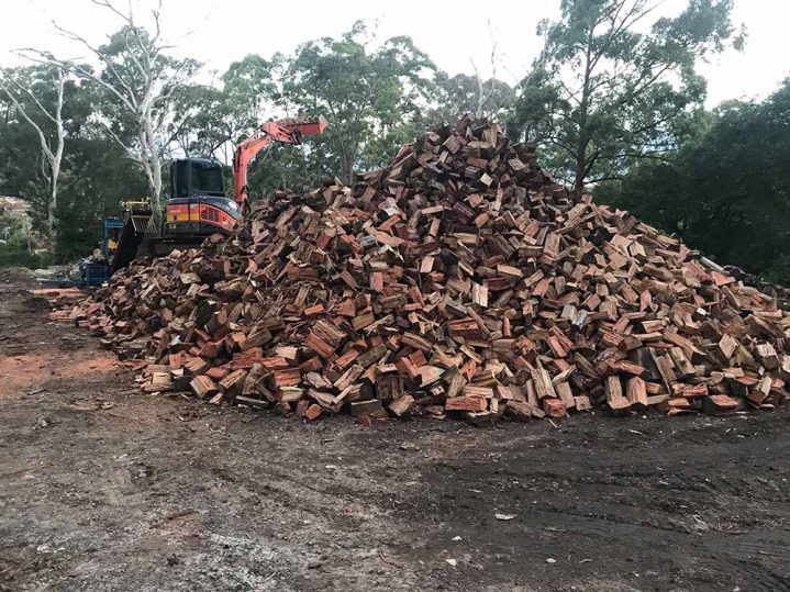 Pile of Firewood — Tree Removal & Land Clearing In Central Coast, NSW